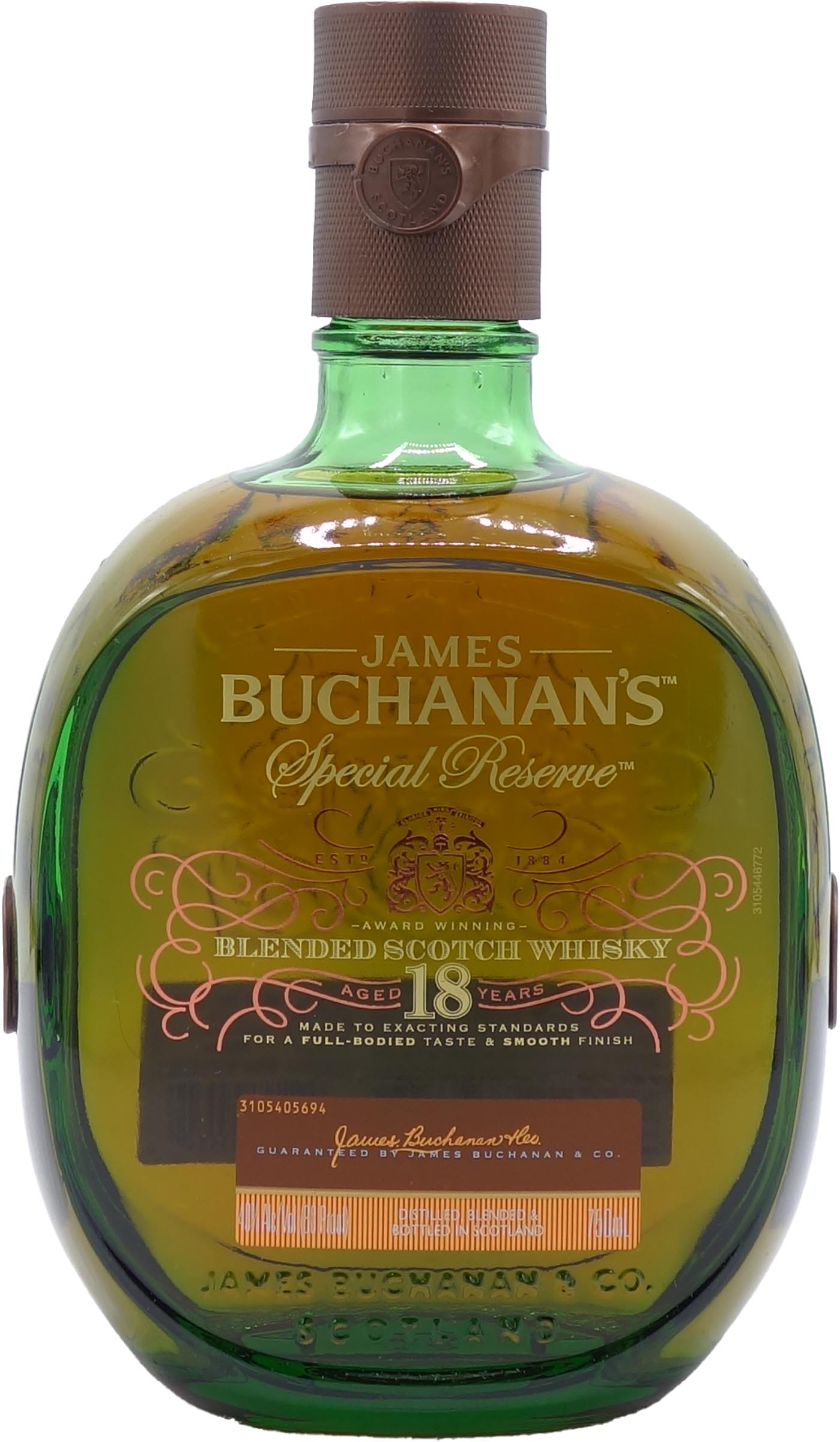 Buchanan’s Blended Scotch Whisky 18 Year Old, Special Reserve 750ml